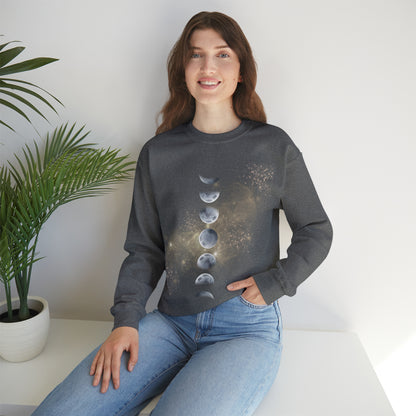 Luna Moon Phases Heavy Blend™ Crewneck Sweatshirt