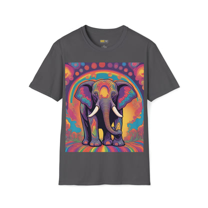 Psychedelic Elephant Fusion Premium Quality T-Shirt